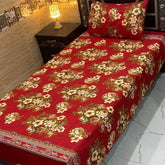 4 Pieces Crystal Cotton Single Pair Bedsheet  SB 547
